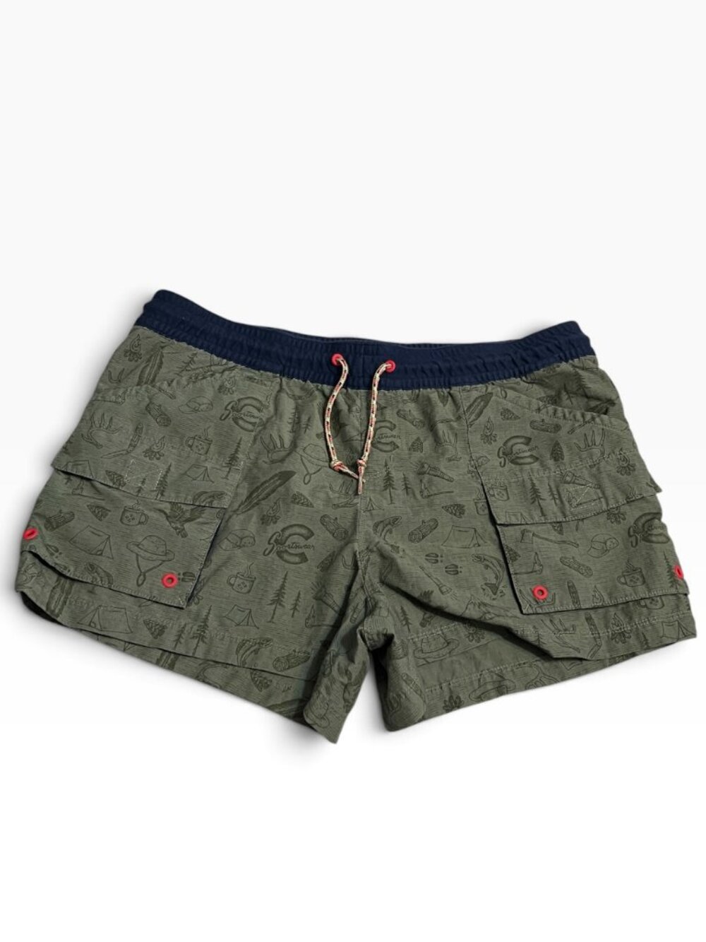 Columbia Sportswear Outdoor Shorts Large Green Camping Gorpcore Hiking Utility